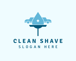 Squeegee Car Cleaning logo design