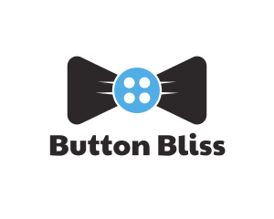 Button Bow Tie logo design