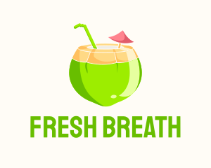 Fresh Coconut Juice  logo design