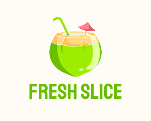 Fresh Coconut Juice  logo design