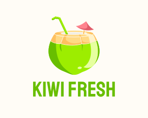 Fresh Coconut Juice  logo design