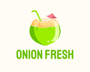 Fresh Coconut Juice  logo design