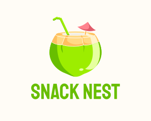 Fresh Coconut Juice  logo design