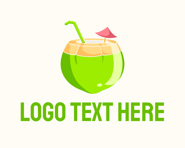 Tropical-drinks logo example 2