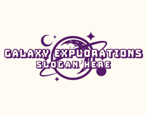 Galaxy Planet Arcade logo design