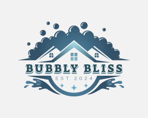 Housekeeping Bubble Cleaner logo design