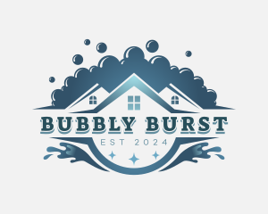 Housekeeping Bubble Cleaner logo design