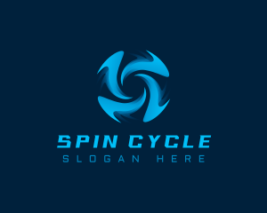 Shuriken Blade Spin logo design