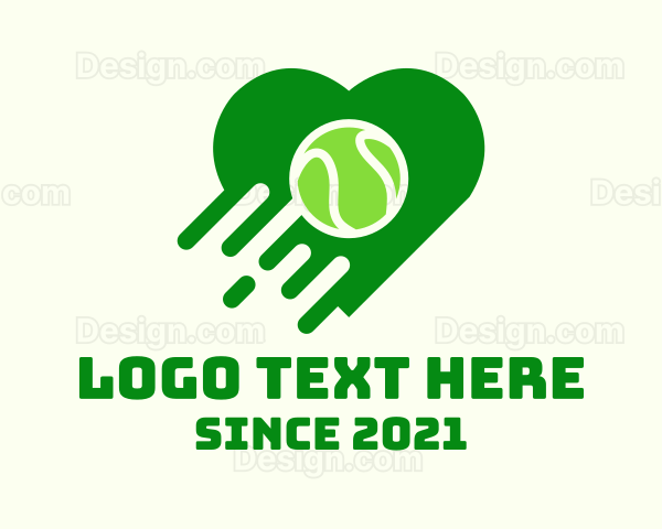 Tennis Ball Heart Logo