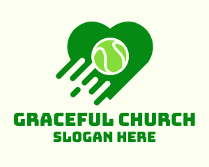 Tennis Ball Heart Logo