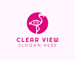 Flamingo Eye Visual logo