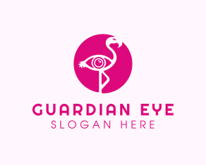 Flamingo Eye Visual logo design