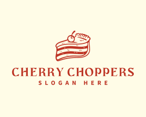 Pastry Cake Cherry logo design