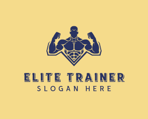 Workout Muscle Trainer logo design