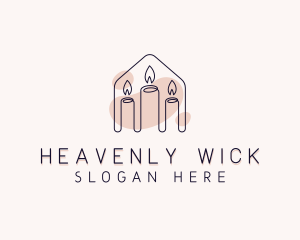 Home Decor Candlelight  logo design