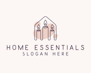 Home Decor Candlelight  logo design