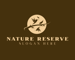 Hummingbird Nature Aviary logo design