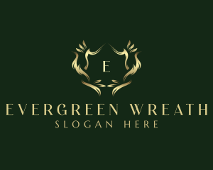 Luxury Decorative Wreath logo design