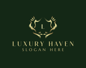 Luxury Decorative Wreath logo design