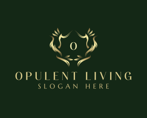 Luxury Decorative Wreath logo design