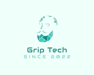 Digital Tech Beard logo design