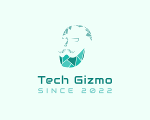 Digital Tech Beard logo design