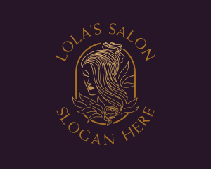 Woman Hair Salon logo design