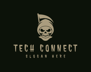 Demon Reaper Skull logo