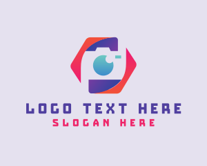 Hexagon Photography Camera logo design