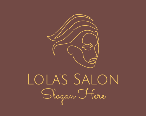 Minimalist Women Salon logo design