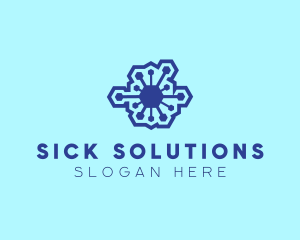 Microorganism Infectious Virus logo design