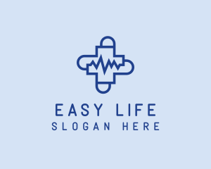 Medical Cross Lifeline  logo design