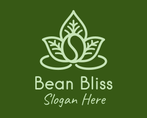 Coffee Bean Leaves  logo design