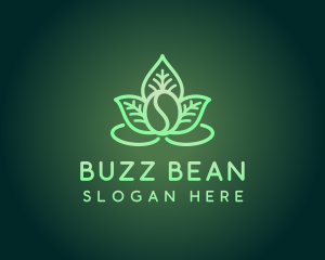 Coffee Bean Leaves  logo design