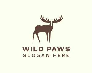 Moose Antler Wildlife logo design