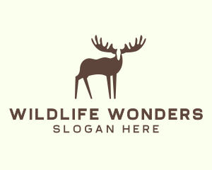 Moose Antler Wildlife logo design