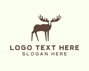 Wildlife - Moose Antler Wildlife logo design