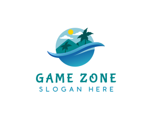  Ocean Beach Vacation Logo