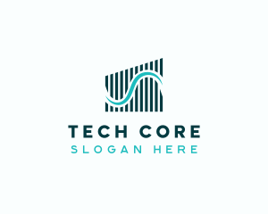 Tech Waves Enterprise logo design