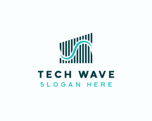 Tech Waves Enterprise logo design