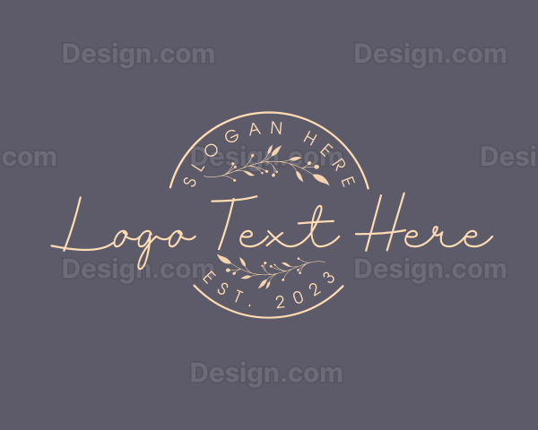 Natural Elegant Business Brand Logo