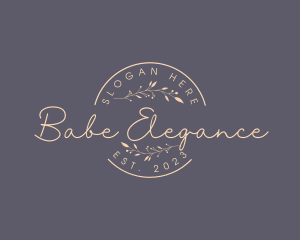 Natural Elegant Business Brand logo design