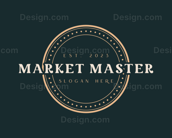 Elegant Round Coin Business Logo