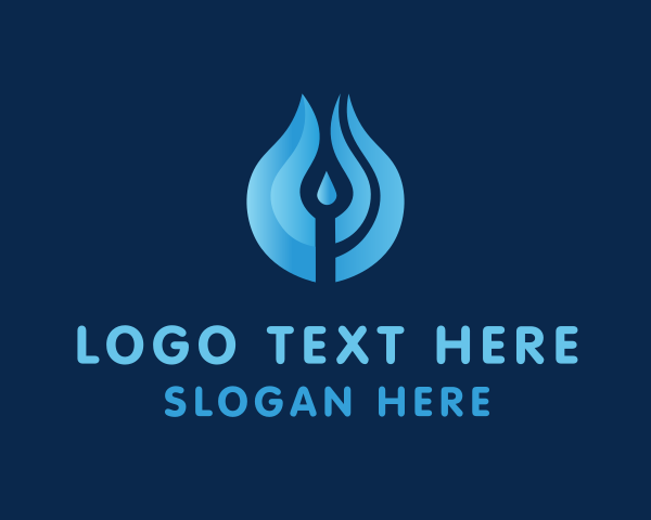 Wet logo example 3