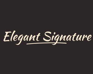 Generic Signature Business logo design