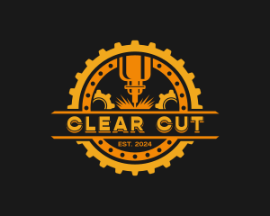 Industrial CNC Laser logo design