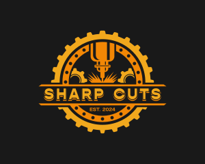 Industrial CNC Laser logo design