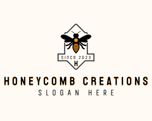 Honey Bee Beekeeper logo design