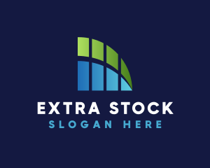 Stocks Graph Finance logo design