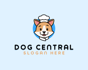 Corgi Dog Chef logo design